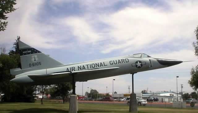 F-102A S/N 0-61105 at Lions Park in Great Falls, Montana F-102A S/N 0-61105 at Lions Park in Great Falls, Montana